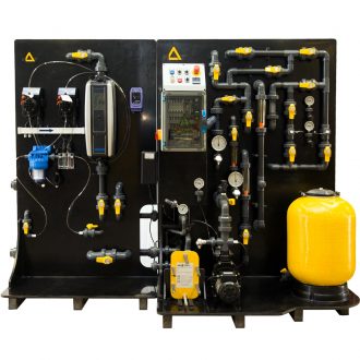 Pressurized Media Skid Filtration System for Swimming Pools & Waterparks
